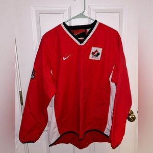Vintage 90s Nike Canada hockey windbreaker